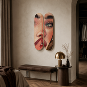 Don´t Talk - skate decorativo ilustrado de pared