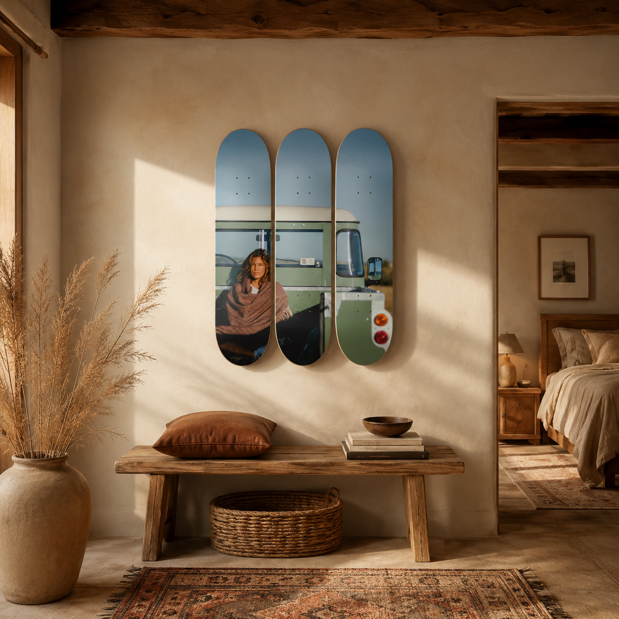 Defender Girl - skate decorativo paisaje de pared