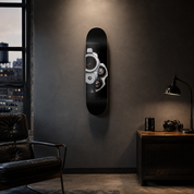 Gun - skate decorativo ilustrado de pared