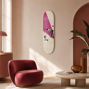 Mix - skate decorativo ilustrado de pared