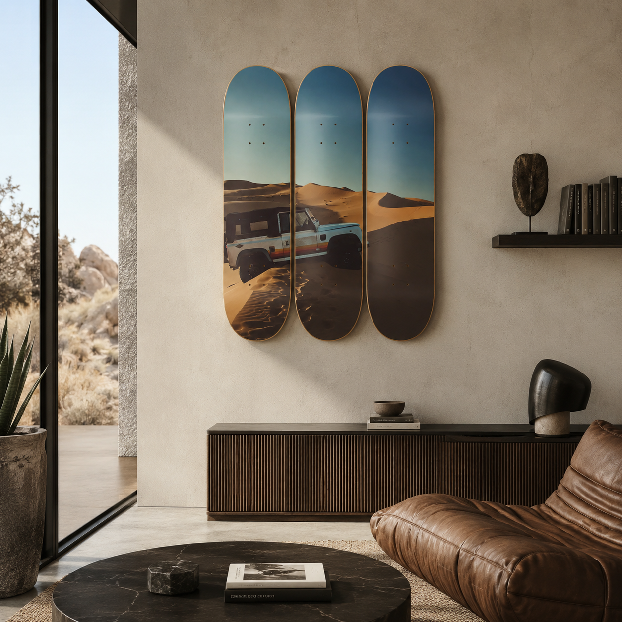 Defender 90 - skate decorativo paisaje de pared