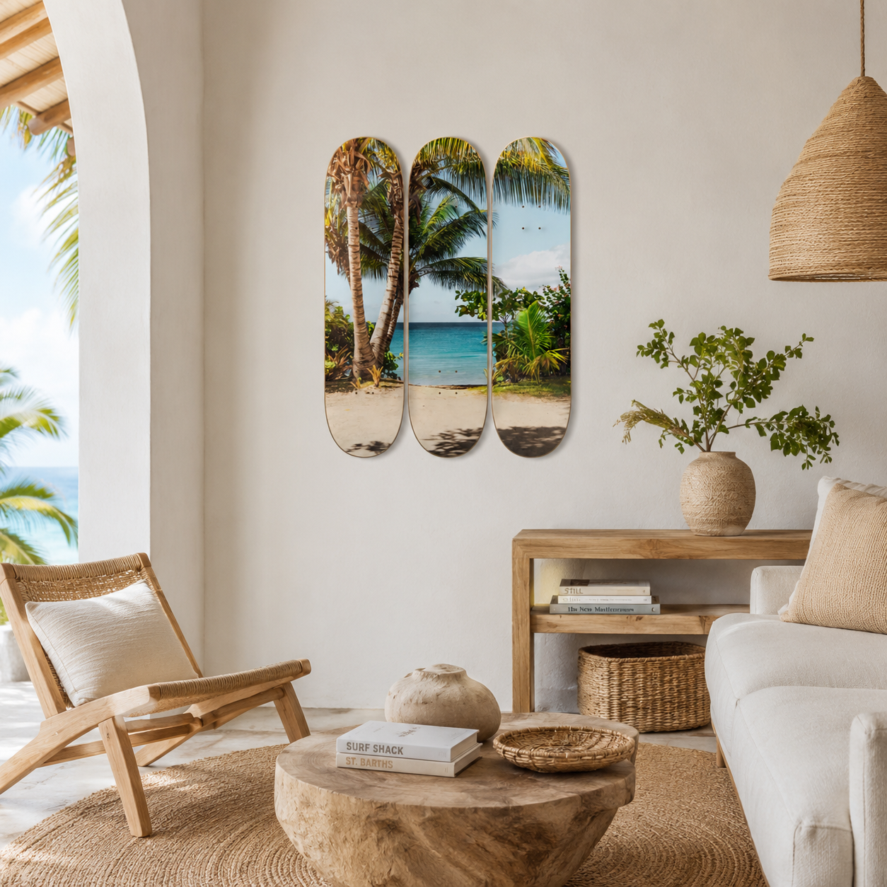 Costa Rica - tropical en tabla de skate decorativa