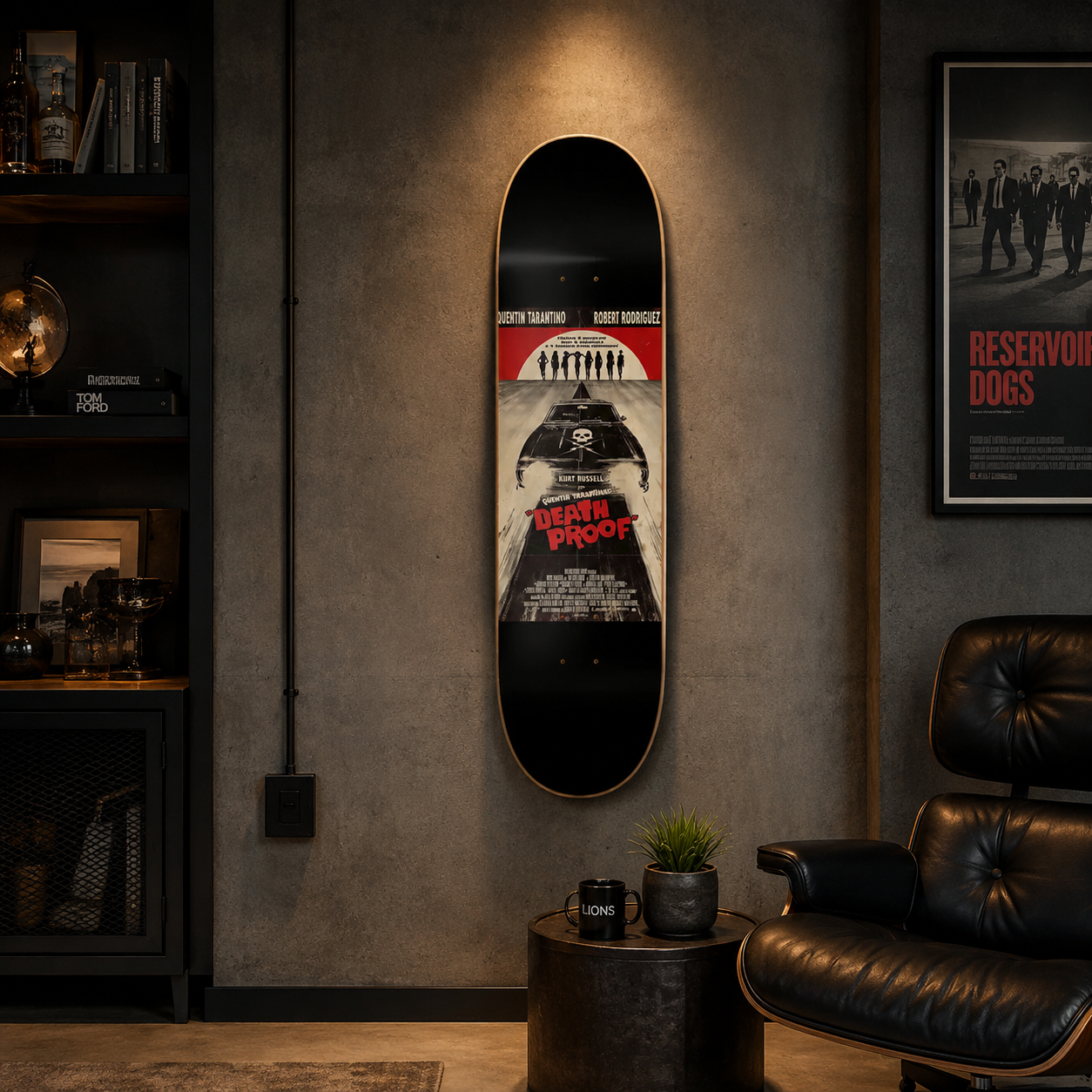 Death Proof - skate decorativo cine y series en tabla de skate decorativa