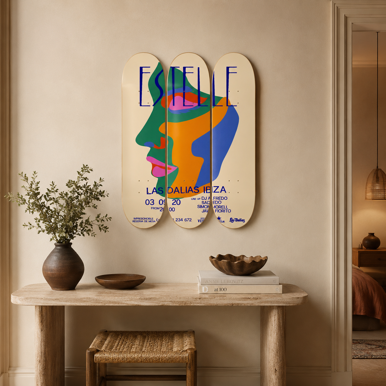 Estelle - skate decorativo diseño de pared