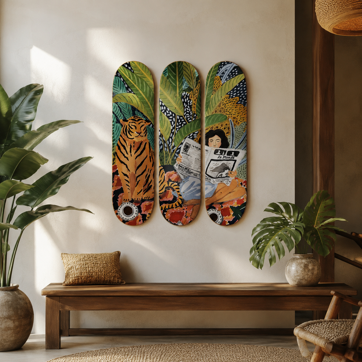 Le Monde - arte mural en skate de pared