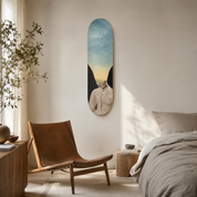 Chill Thinks - skate decorativo ilustrado de pared