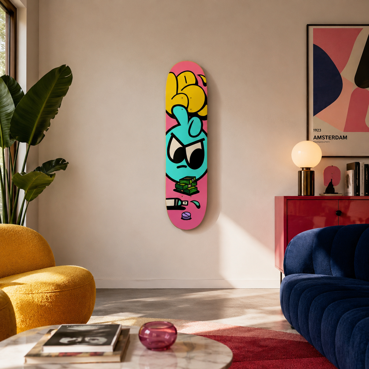 El Dorian 2 - arte mural en skate de pared