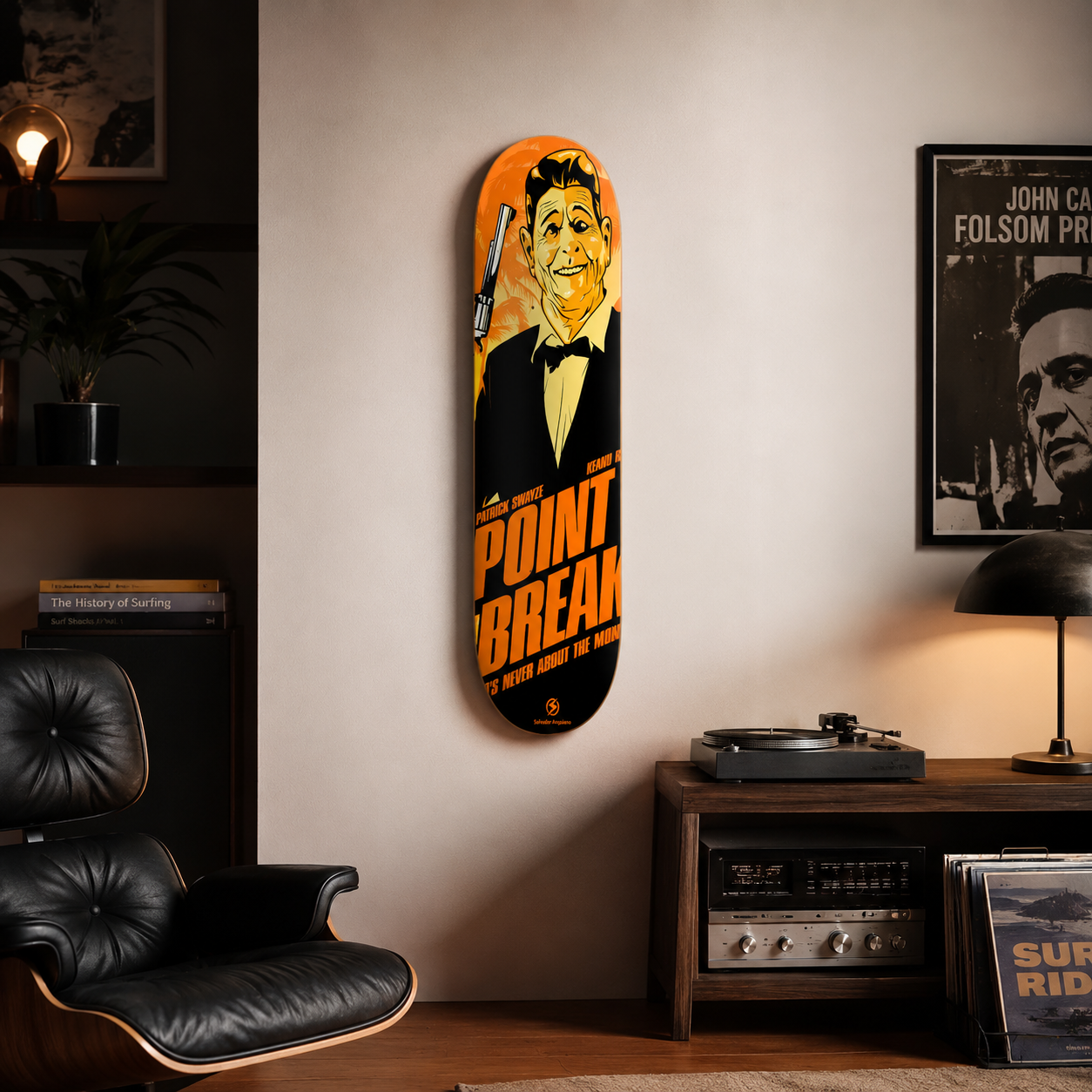 Break Point - skate decorativo cine y series de pared