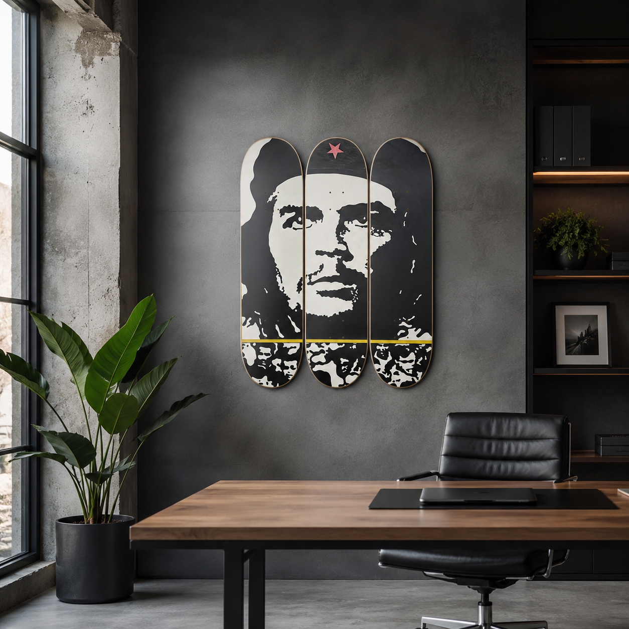 Che - arte mural en skate de pared