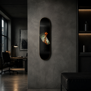 Fire Doly - skate decorativo ilustrado de pared