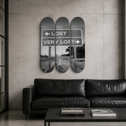 Very Lost - skate decorativo ilustrado de pared