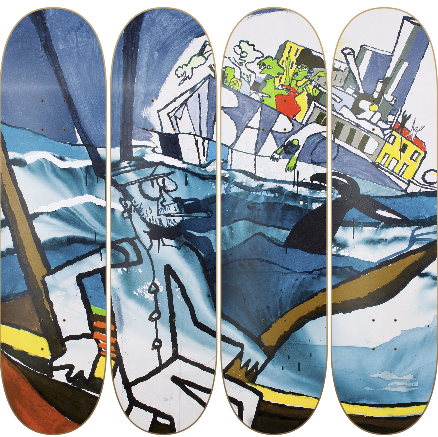 Viaje - Bororo - obra de Bororo en skate decorativo vista 2