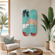 Balance - skate decorativo ilustrado de pared