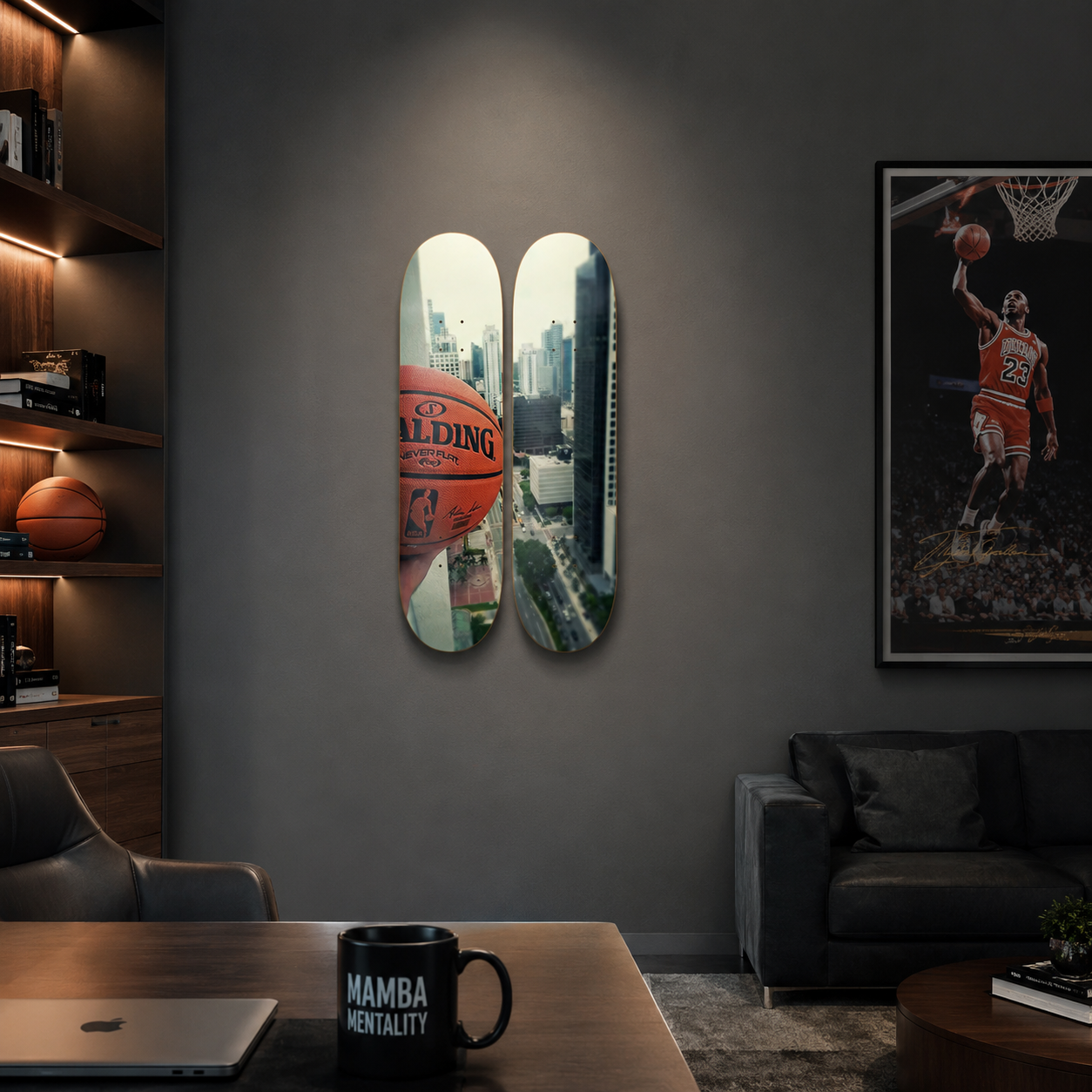 Basket - skate decorativo paisaje de pared