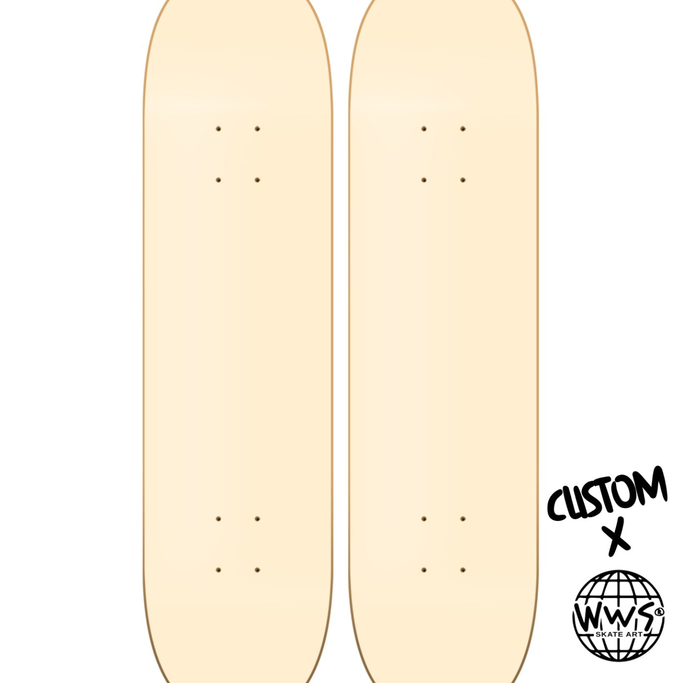Personalizado 2 Deck - skate personalizado de pared vista 2