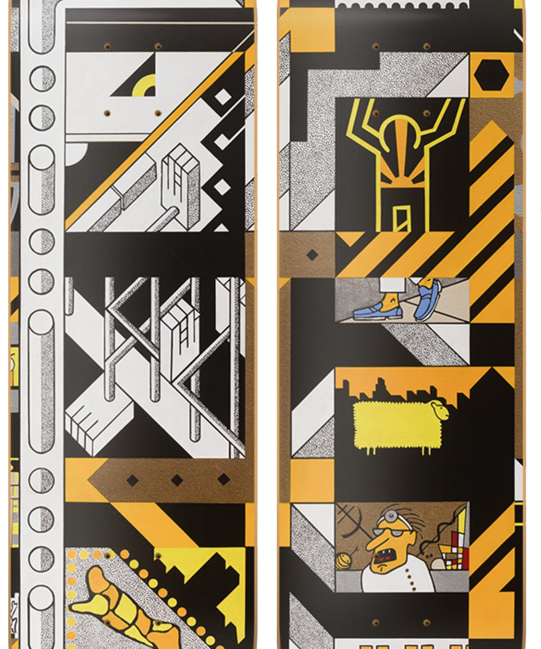 Spoonky Boogie - Rodrigo Galecio - obra de Rodrigo Galecio en skate decorativo vista 2