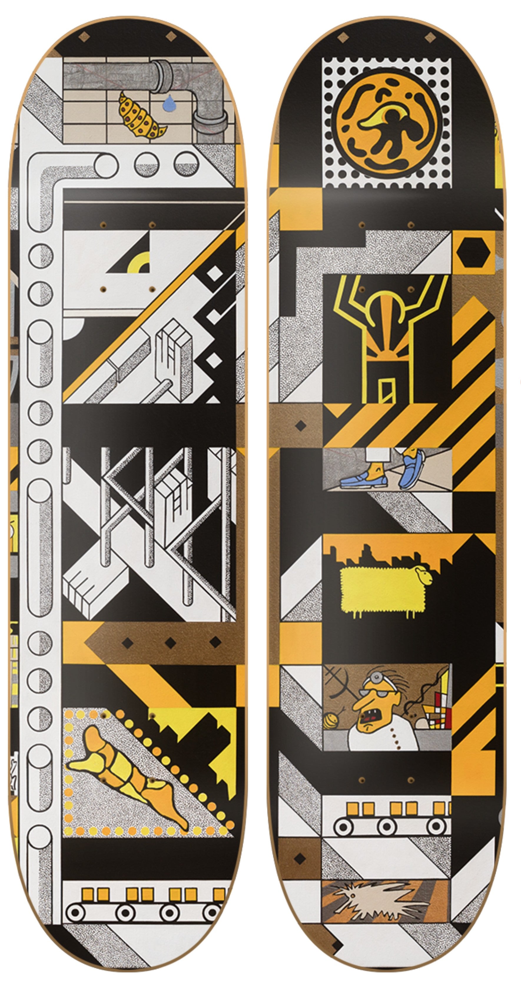 Spoonky Boogie - Rodrigo Galecio - obra de Rodrigo Galecio en skate decorativo vista 2