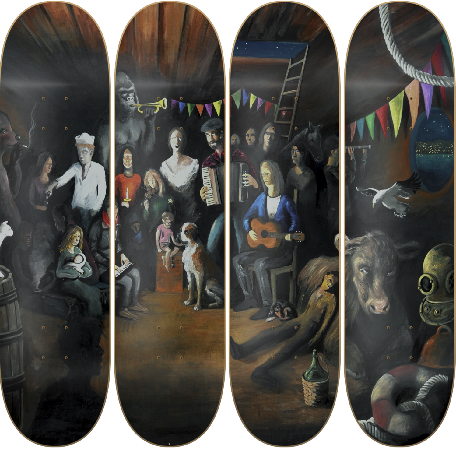 Arca gipsy - Cristian Elizalde - obra de Cristian Elizalde en skate decorativo vista 2