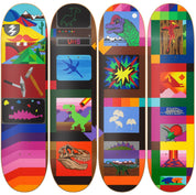 Los dinosaurios - Rodrigo Galecio - obra de Rodrigo Galecio en skate decorativo vista 2