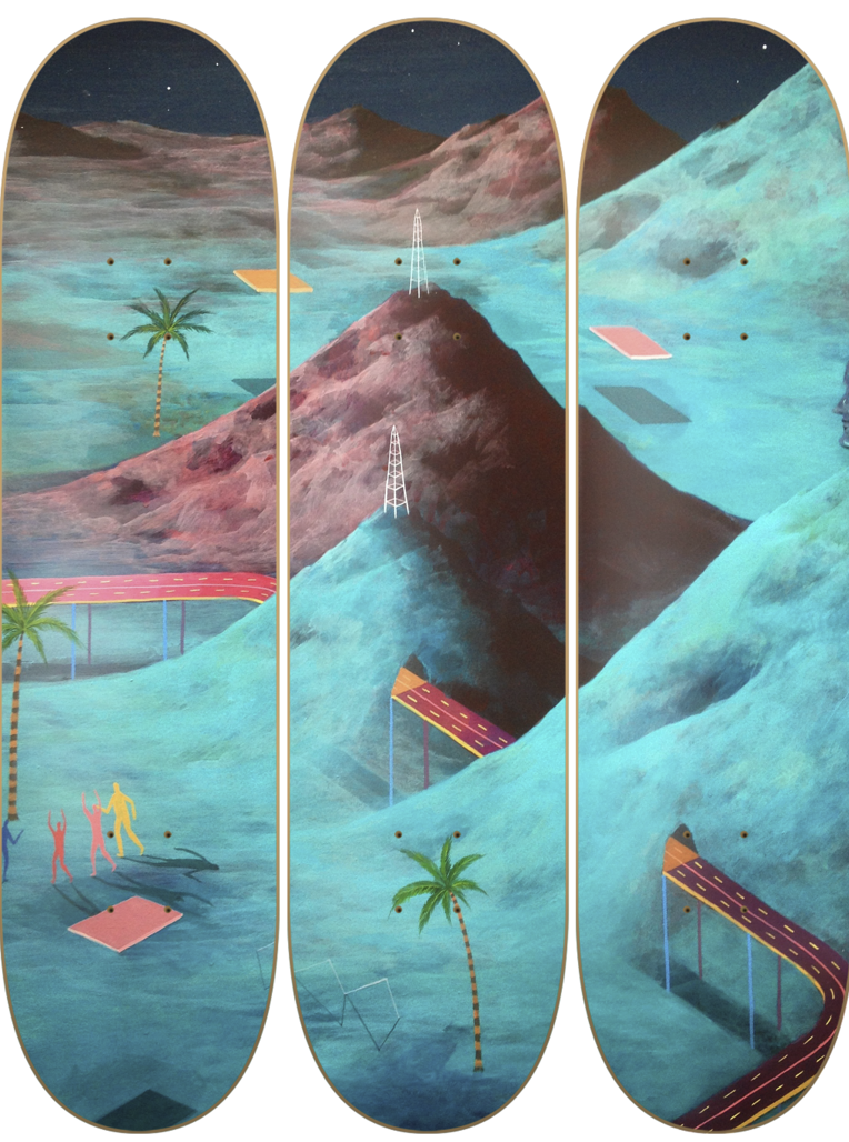 Jupiter - Matias Santa Maria - obra de Matías Santa María en skate decorativo vista 2
