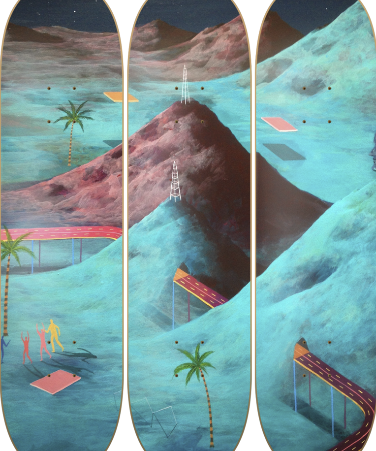 Jupiter - Matias Santa Maria - obra de Matías Santa María en skate decorativo vista 2