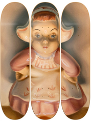Niña Rosa, Frente - Paula Medina - obra de Paula Medina en skate decorativo vista 2