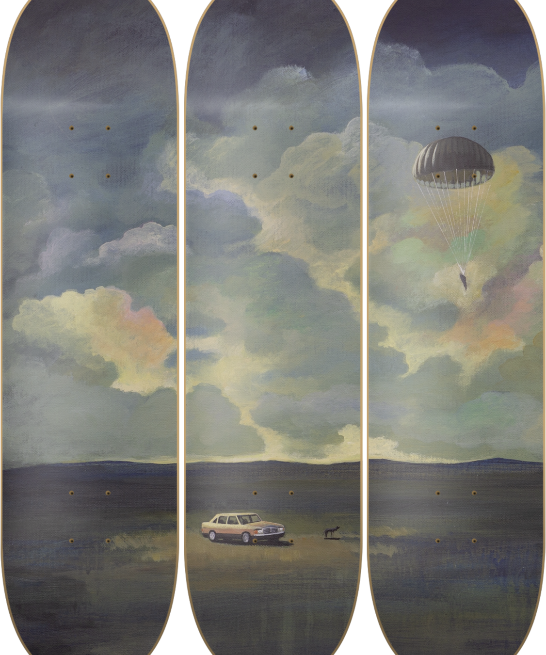 Delivery - Cristian Elizalde - obra de Cristian Elizalde en skate decorativo vista 2