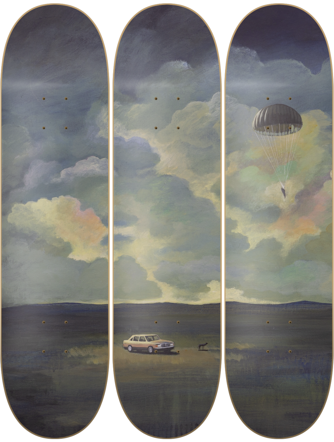 Delivery - Cristian Elizalde - obra de Cristian Elizalde en skate decorativo vista 2