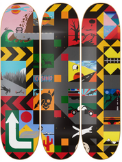 Carretera perdida - Rodrigo Galecio - obra de Rodrigo Galecio en skate decorativo vista 2