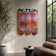 Action - skate decorativo diseño de pared