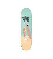 Aloha - skate decorativo ilustrado de pared