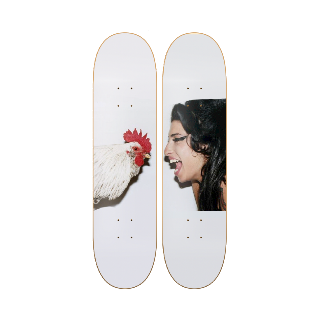 Amy - Winehouse en tabla de skate decorativa