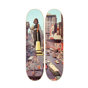 Aspiradora - skate decorativo ilustrado de pared