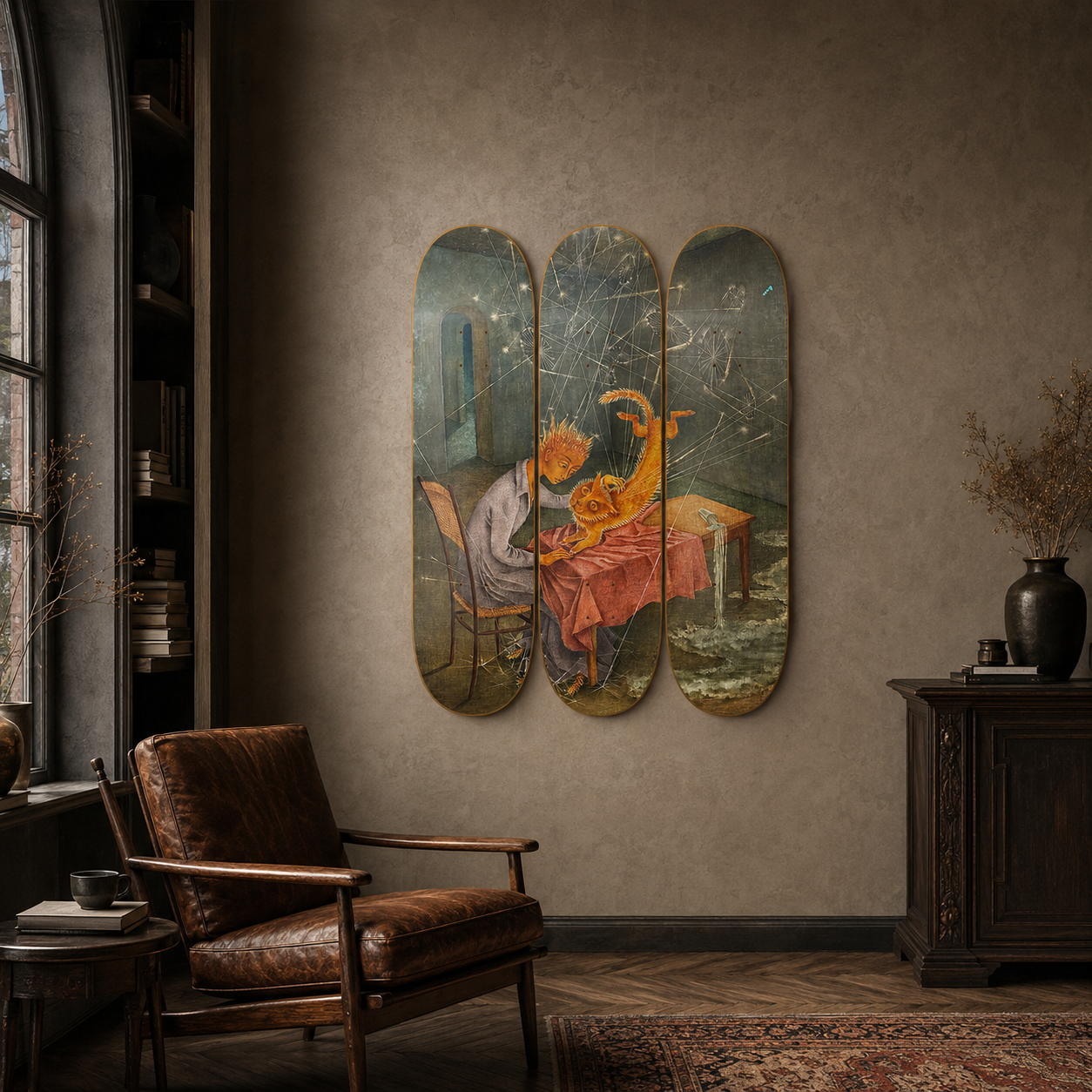 Atypical Cat - arte mural en skate de pared