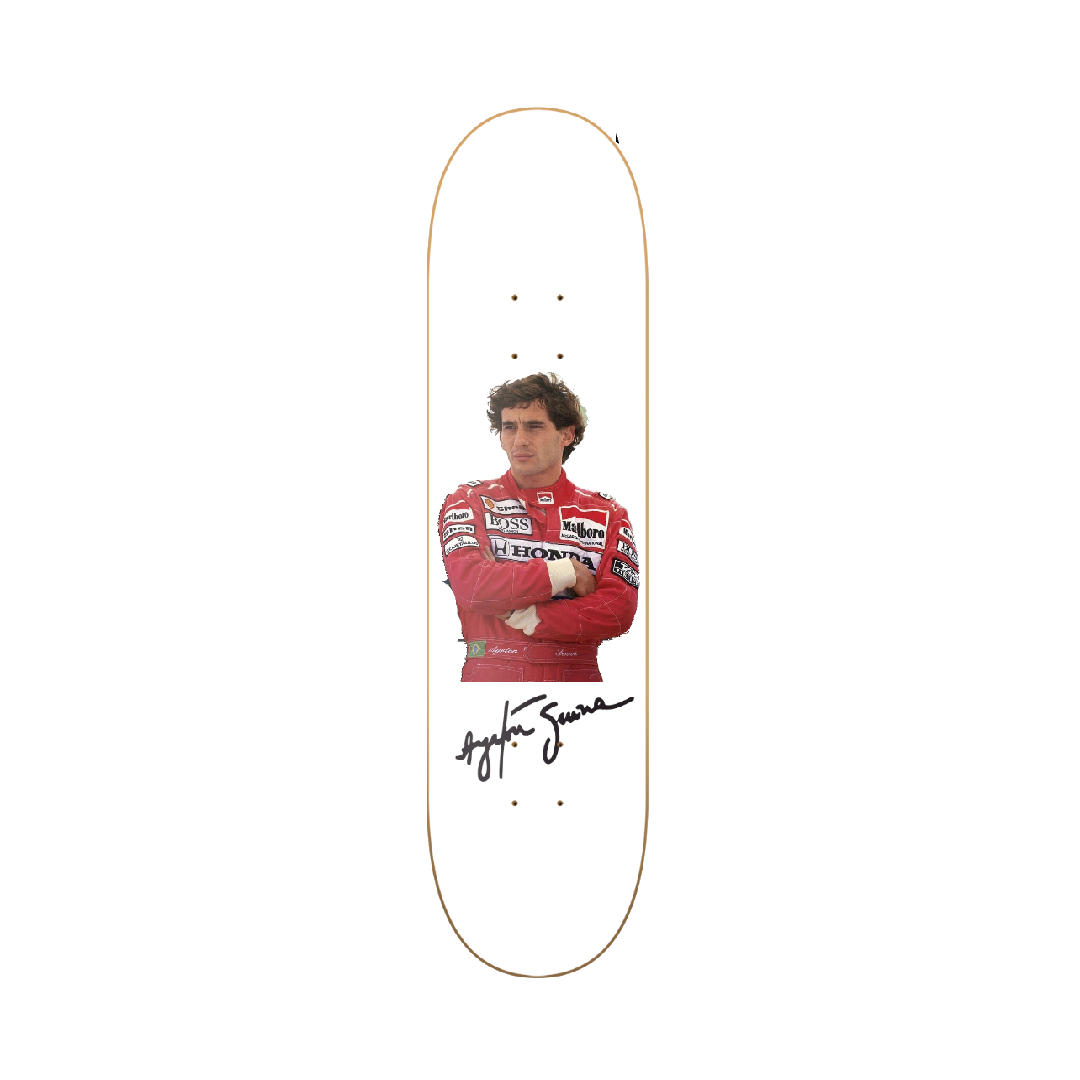 Ayrton Sign - Ayrton Senna Fórmula 1 en tabla de skate decorativa
