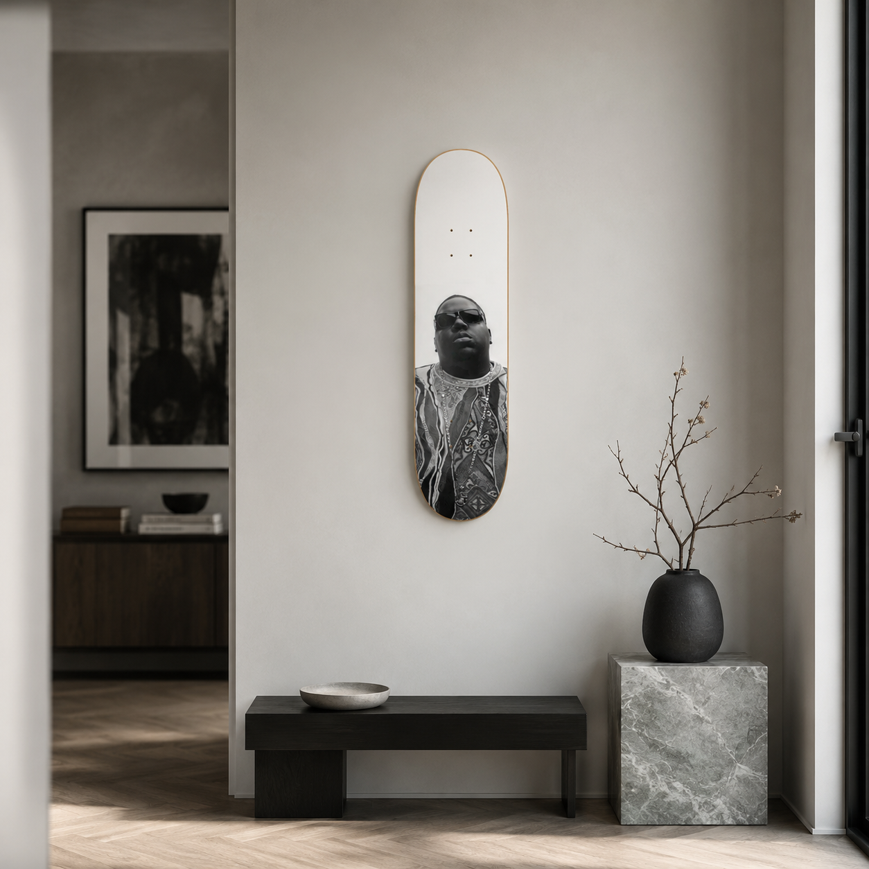 BIG Popa - Notorious BIG en tabla de skate decorativa