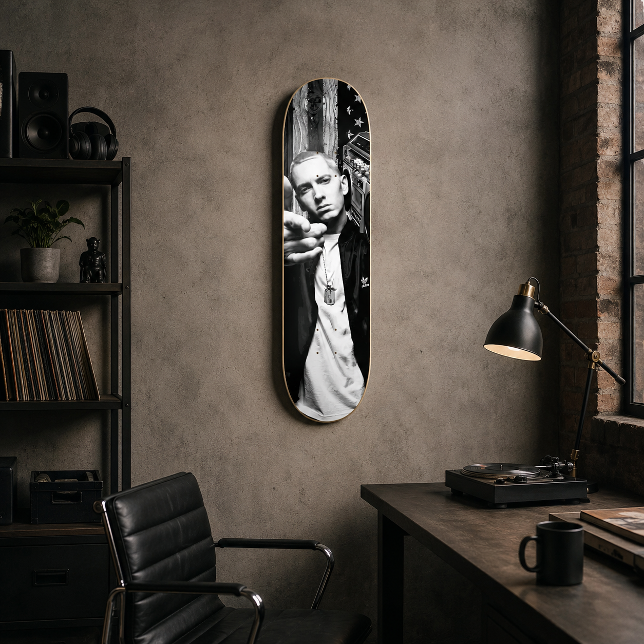 B Rabbit - Eminem 8 Mile en tabla de skate decorativa