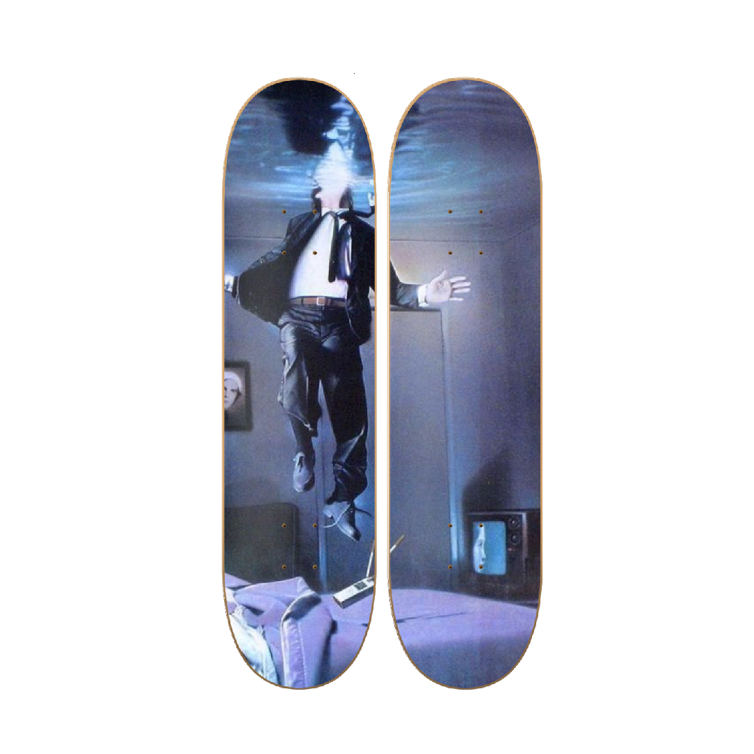Bad Dreams - skate decorativo ilustrado de pared
