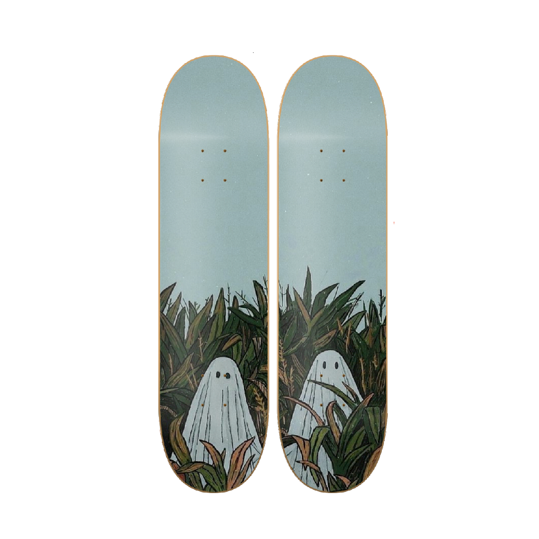 Bed Sheets - skate decorativo ilustrado de pared vista 2