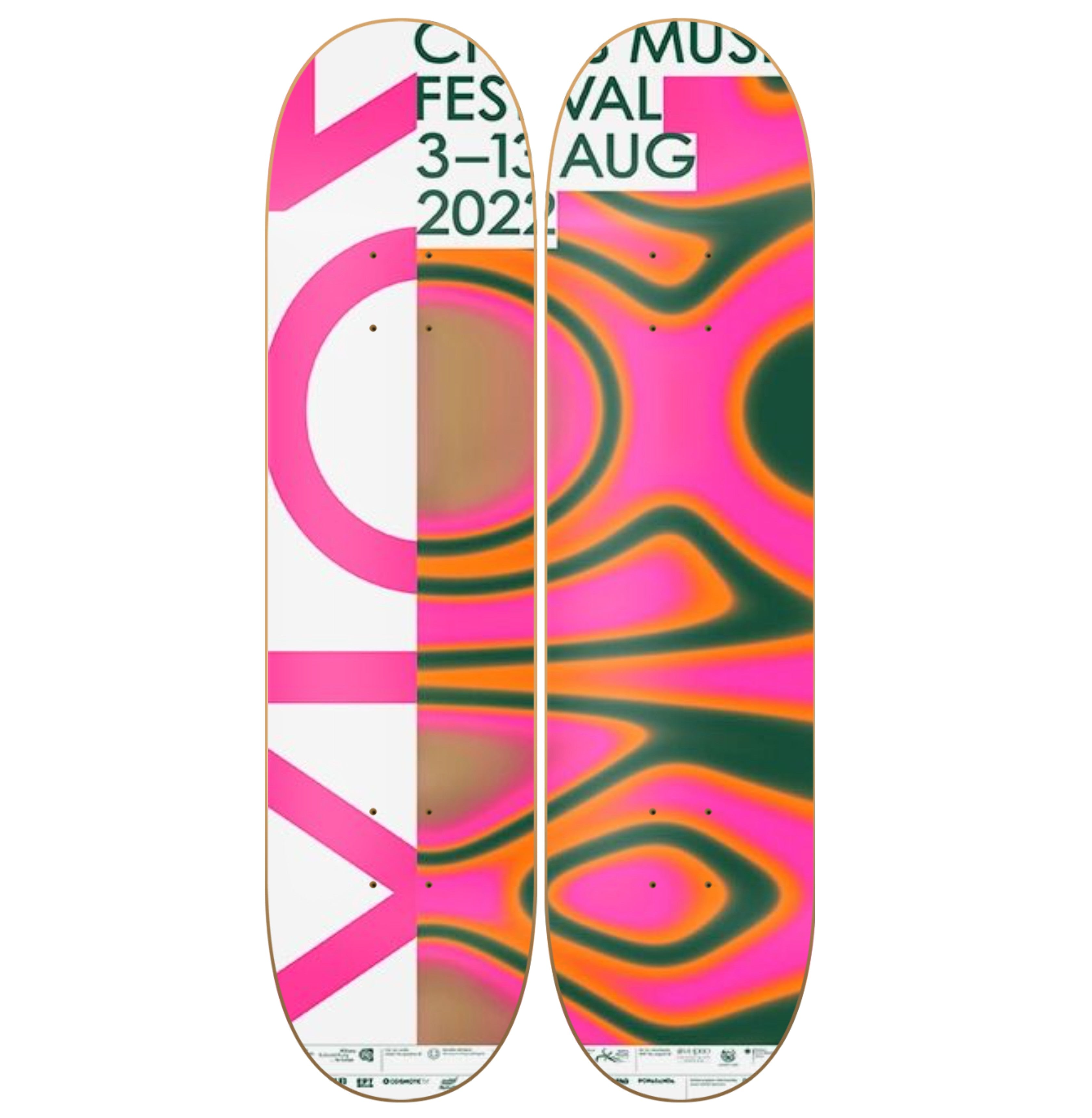 Chios - skate decorativo diseño de pared vista 2