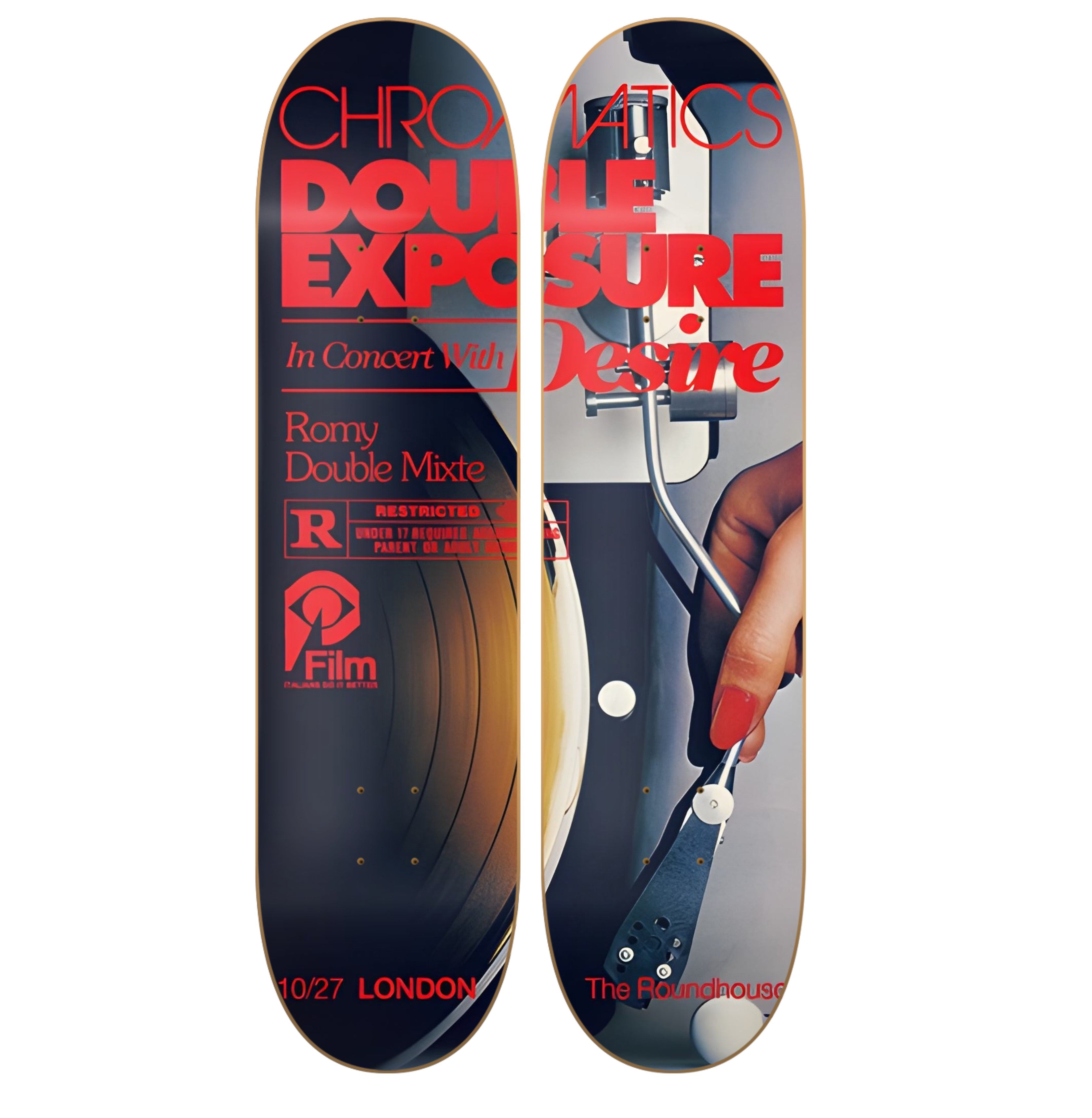 Chromatics - skate decorativo diseño de pared vista 2