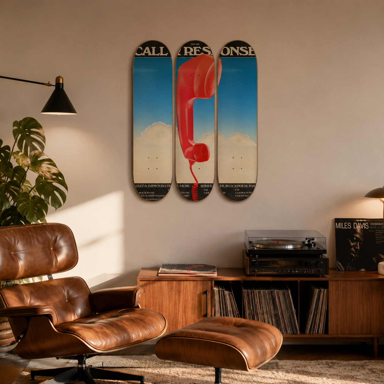 Call & Response - skate decorativo diseño de pared