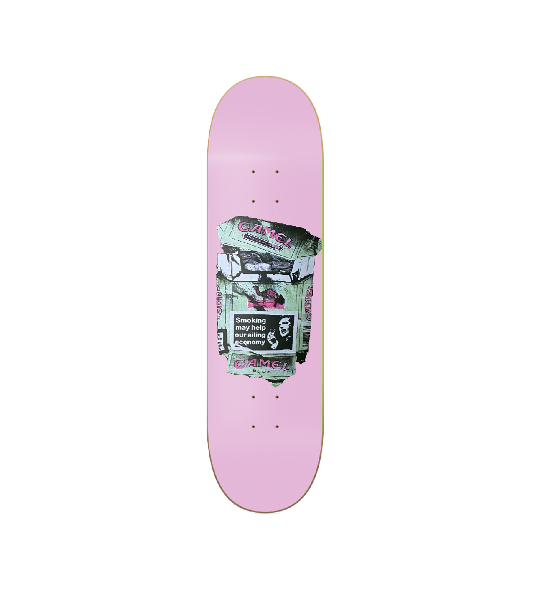 Camel 3 - skate decorativo ilustrado de pared vista 2