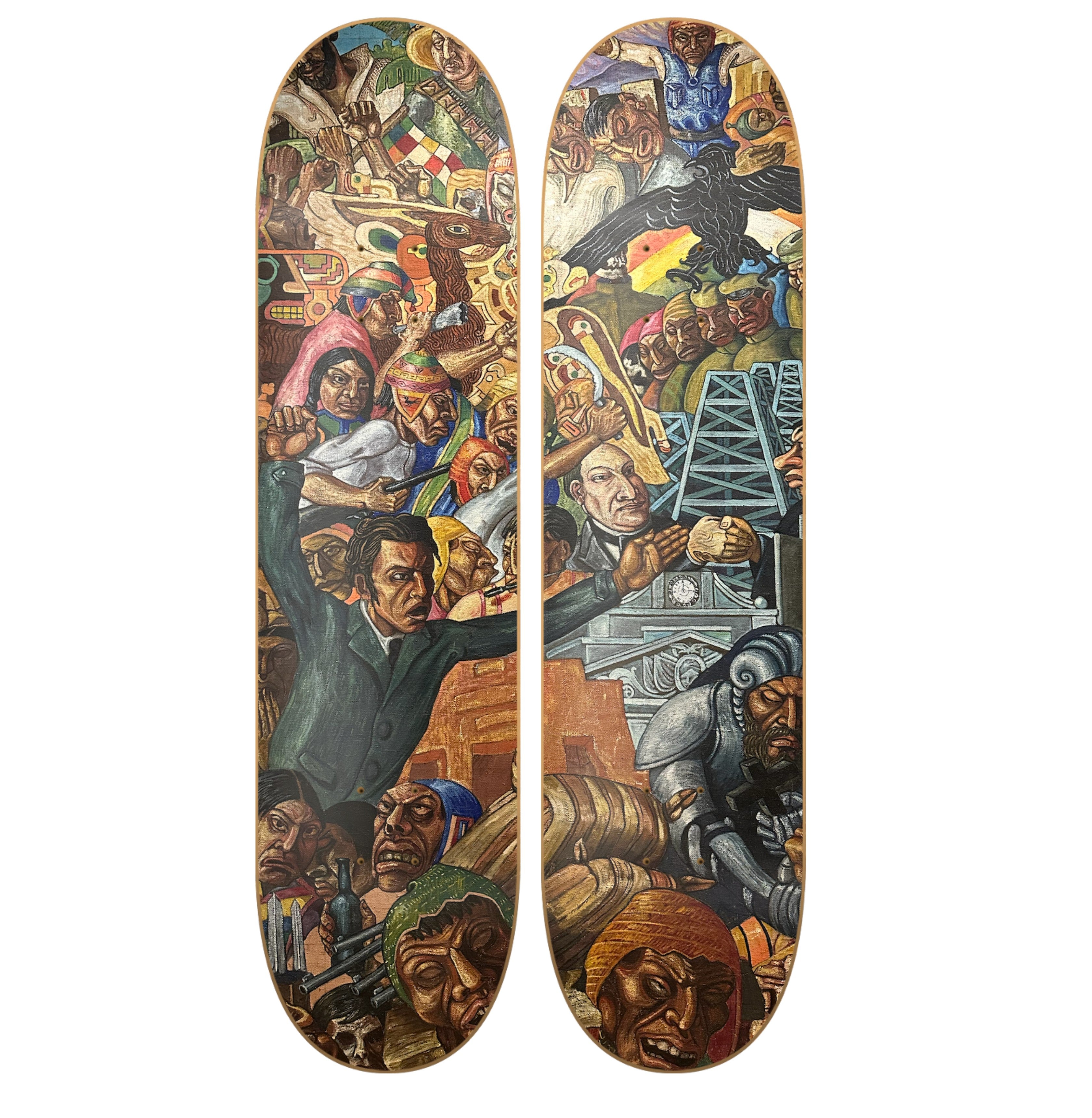 Chaos 2 - arte mural en skate de pared vista 2