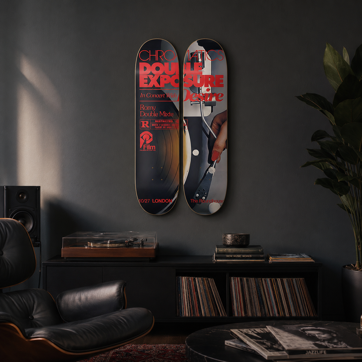 Chromatics - skate decorativo diseño de pared