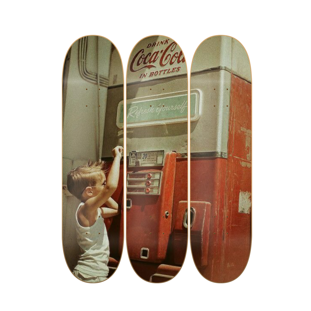 Coke2 - skate decorativo cine y series de pared vista 2