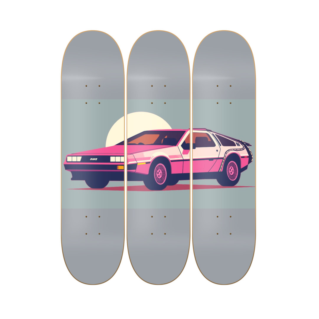 DMC - skate decorativo cine y series de pared vista 2
