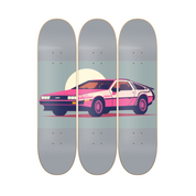 DMC - skate decorativo cine y series de pared vista 2