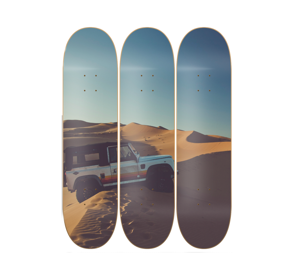 Defender 90 - skate decorativo paisaje de pared vista 2