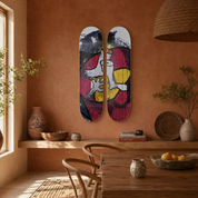 Divididos - Bororo - obra de Bororo en skate decorativo